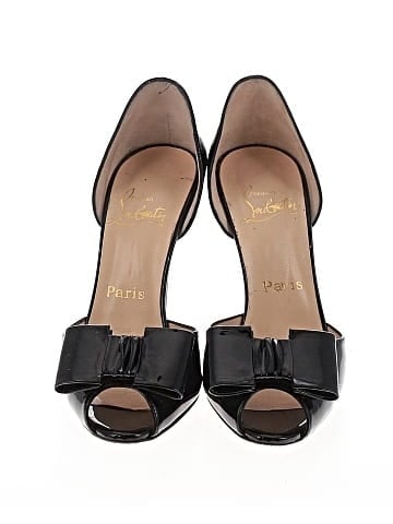 Christian Louboutin Patent Leather Joli-Noeud Dorcet D'Orsay Heels (view 2)