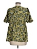 Topshop 100% Polyester Yellow Short Sleeve Blouse Size 8 - photo 2