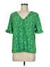 CeCe Green Short Sleeve Blouse Size M - photo 1