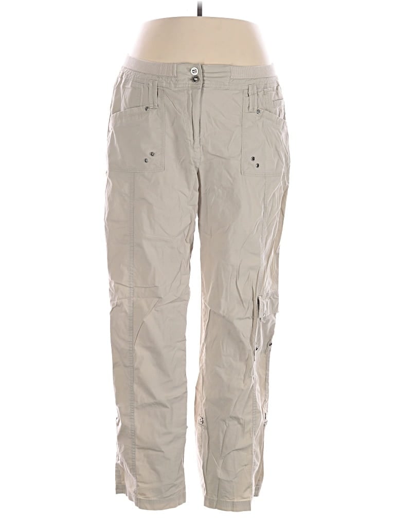 Pre-owned Chico's Cargo Pants In Gray