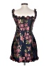 Lulus 100% Polyester Floral Blue Cocktail Dress Size S - photo 2