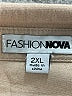 Fashion Nova 100% Polyester Tan Short Sleeve Blouse Size 2XL - photo 7