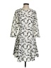 Samsoe Samsoe 100% Polyester Graphic Gray Casual Dress Size S - photo 1