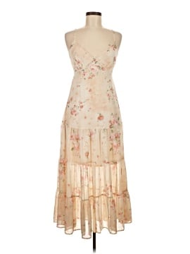 chinese dress ladies White Floral Sleeveless Ruffle Plus Maxi Dress – PinkBlush main image 1