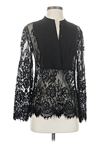 White House Black Market Long Sleeve Blouse (view 1)