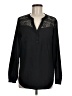 Express Outlet 100% Polyester Black Long Sleeve Blouse Size M - photo 1