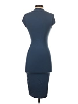 green bodycon dress outfit Bodycon Collection Women's Olive Green Bandage Midi Dress, Polyester, High Neck, Pencil Style, Size M main image 0