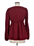 Shein Burgundy Long Sleeve Blouse Size M - photo 2