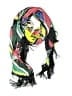 Cavalli Class 100% Polyester Green Red Scarf One size - photo 1