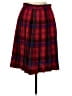 Talbots 100% Triacetate Plaid Red Casual Skirt Size 8 - photo 1