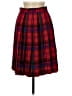 Talbots 100% Triacetate Plaid Red Casual Skirt Size 8 - photo 2