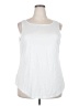 Unbranded 100% Polyester White Sleeveless T-Shirt Size 2X - photo 1