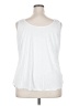 Unbranded 100% Polyester White Sleeveless T-Shirt Size 2X - photo 2