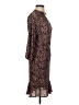MNG Print Brown Casual Dress Size 4 - photo 4