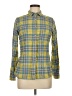 Woolrich 100% Cotton Plaid Yellow Long Sleeve Button-Down Shirt Size M - photo 1