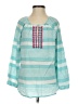 Talbots 100% Cotton Teal 3/4 Sleeve Blouse Size XS - photo 1