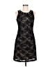 Jessica Howard 100% Polyester Graphic Black Cocktail Dress Size 6 - photo 1