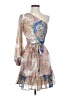 Venus 100% Polyester Paisley Tan Cocktail Dress Size 2 - photo 1