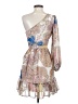 Venus 100% Polyester Paisley Tan Cocktail Dress Size 2 - photo 2