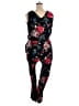 Assorted Brands Graphic Black Jumpsuit Size 1X - photo 2