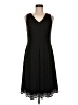 Talbots Solid Black Cocktail Dress Size 6 - photo 1