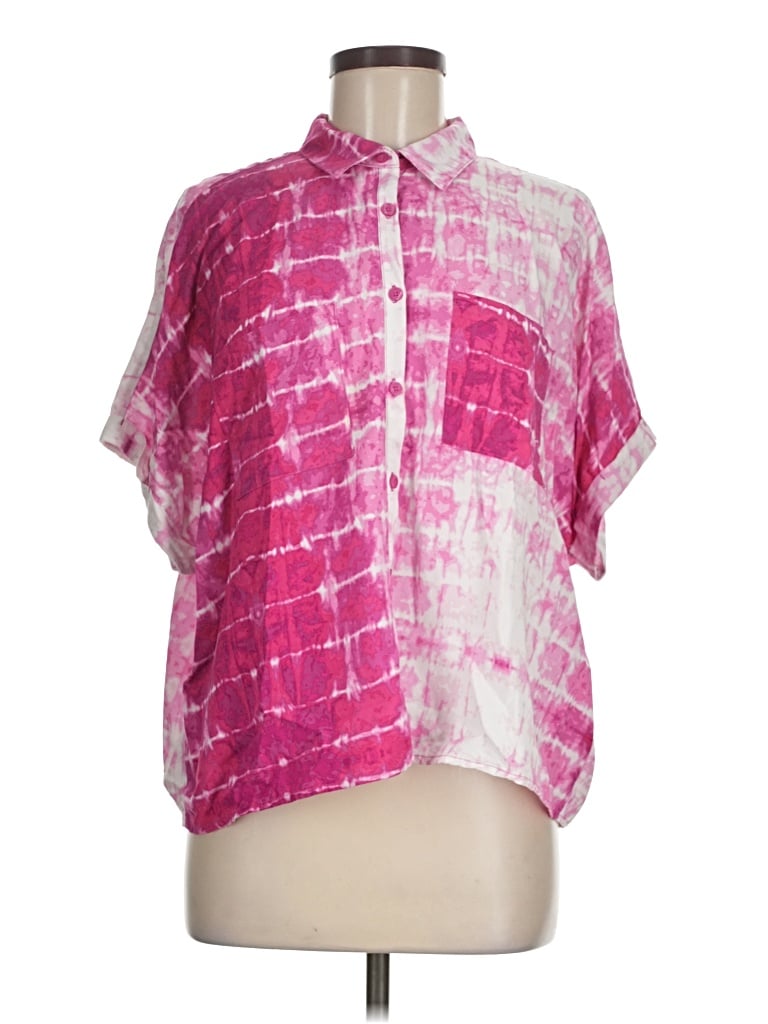 Pre-owned Lularoe Short Sleeve Blouse In Pink