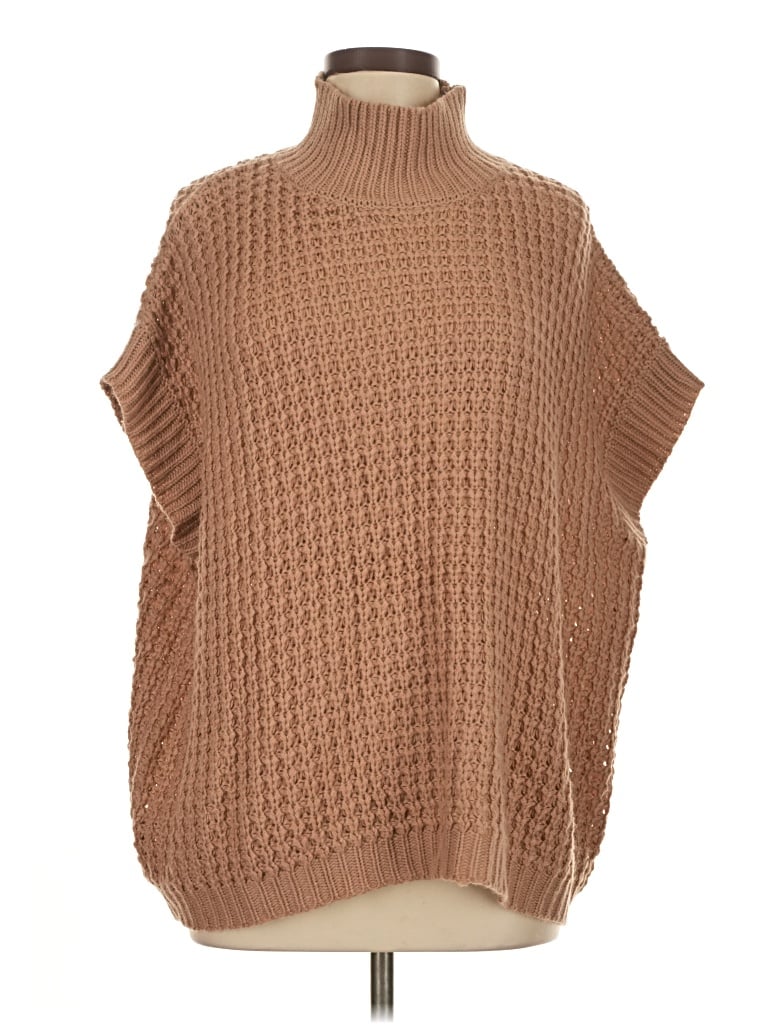 Pre-owned Unbranded Poncho In Tan