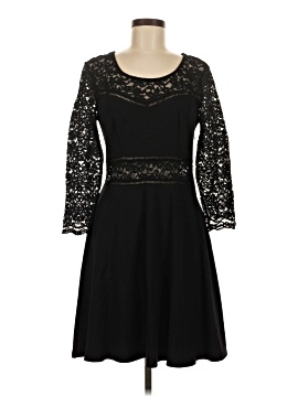 chinese dress ladies BLACK LACE SCALLOPED DRESS – Corral Western Wear main image 0