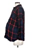 Isabel Maternity 100% Rayon Plaid Blue Long Sleeve Button-Down Shirt Size XS Maternity - photo 5