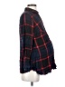 Isabel Maternity 100% Rayon Plaid Blue Long Sleeve Button-Down Shirt Size XS Maternity - photo 4