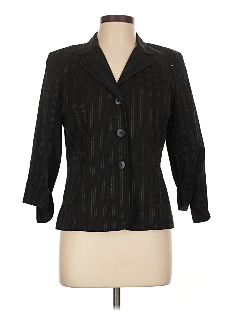 Pre-owned Rafaella Blazer Jacket In Black