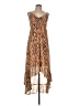 Wild Fable 100% Polyester Animal Print Brown Cocktail Dress Size L - photo 1