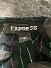 Express Stripes Black Short Sleeve Top Size S - photo 7