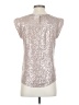 J.Crew 100% Viscose Pink Silver Sleeveless Blouse Size 0 - photo 2
