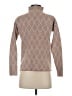 H By Halston Tweed Tan Turtleneck Sweater Size XS - photo 2