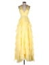 Mac Duggal 100% Polyester Yellow Cocktail Dress Size 0 - photo 1