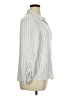 Daily Thread 100% Rayon Stripes Ivory Long Sleeve Button-Down Shirt Size XL - photo 4