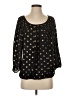 CeCe 100% Polyester Black 3/4 Sleeve Blouse Size S - photo 1