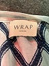Wrap 100% Cotton Blue 3/4 Sleeve Blouse Size 2 - photo 7