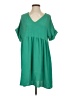 Assorted Brands 100% Polyester Solid Green Casual Dress Size S - photo 1