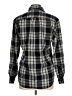 Unbranded 100% Cotton Plaid Black Long Sleeve Button-Down Shirt Size L (estimated) - photo 2