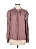 Grade & Gather 100% Polyester Brown Long Sleeve Blouse Size M - photo 1