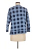 Lands' End Checkered-gingham Blue Pullover Sweater Size M - photo 2