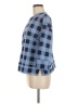 Lands' End Checkered-gingham Blue Pullover Sweater Size M - photo 5