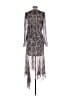 Veronica Beard 100% Polyester Paisley Silver Casual Dress Size 2 - photo 2