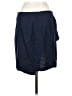 MNG Solid Blue Casual Skirt Size S - photo 2