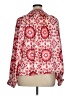 Calligraphie 100% Polyester Red Long Sleeve Blouse Size XL - photo 2