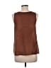 Saint Tropez 100% Polyester Brown Sleeveless Blouse Size M - photo 2