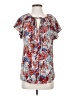 Unbranded 100% Polyester Red Short Sleeve Blouse Size S - photo 1