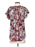Unbranded 100% Polyester Red Short Sleeve Blouse Size S - photo 2